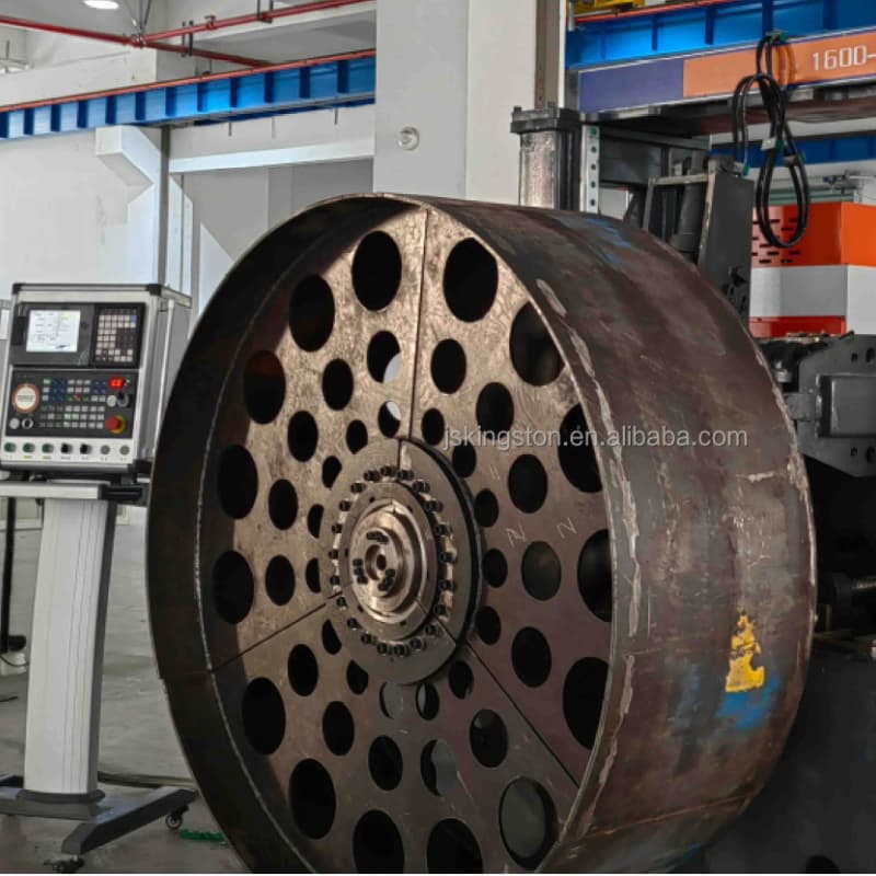 Metal drum end flanging Metal drum end flanging