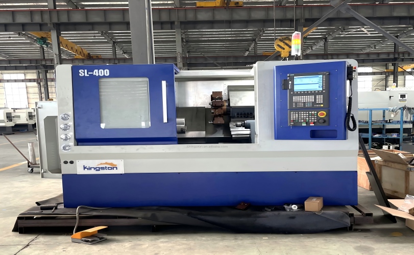 Torno CNC de bancada inclinada de alta rigidez para producción en masa de precisión